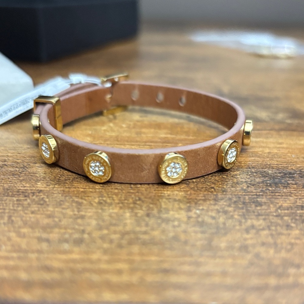 Michael Kors NWT Heritage logo leather bracelet - Picture 5 of 6